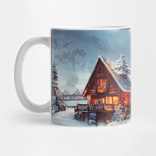 Winter Holiday Chrismas tree Landscap gift designs Series 06 Mug